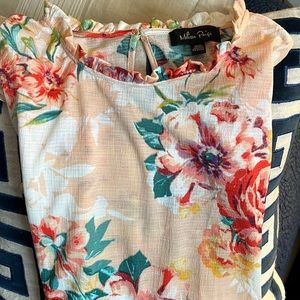 Ruffled Floral Top